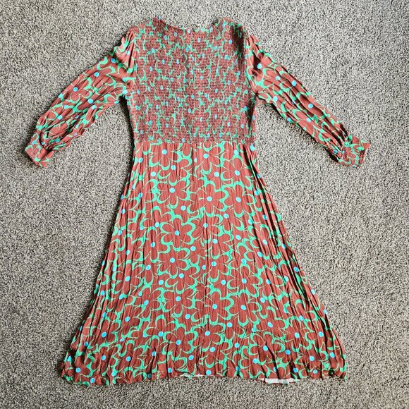 Wray Floral pattern long sleeve dress XL - Picture 4 of 4